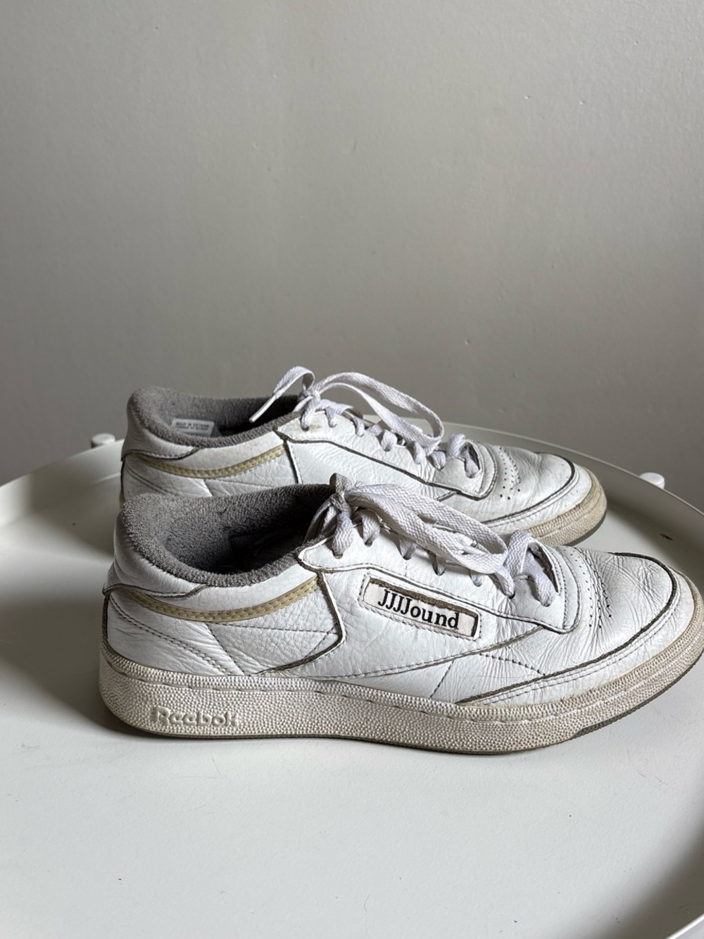 Reebok JJJJound Club C 85 white and cream sneakers ( 7M, 8W)